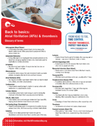 Glossary of Terms for Afib 