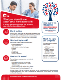 Patient facing flyer on AFib 