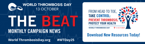 WTD Email Headers Sign up for the World Thrombosis Day newsletter, The Beat