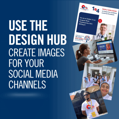Use the design hub to create customized images