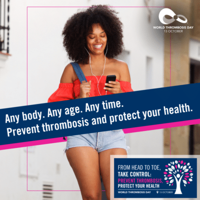 Make blood clot awareness a year round event.