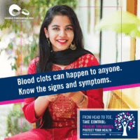 Blood clot awareness Social media graphics