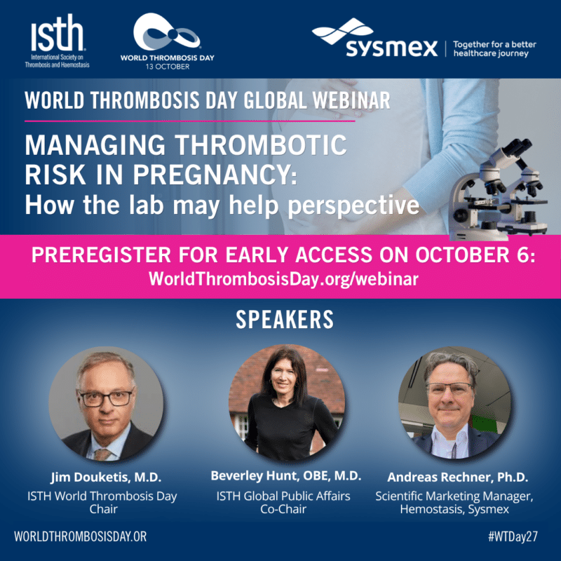Register for the WTD 2026 Webinar on thrombotic risk in pregnancy