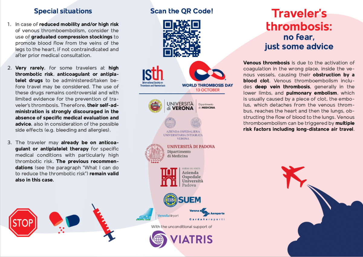 Download the flyer on traveling and thrombosis 