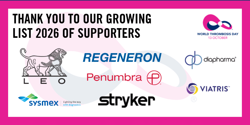 View our World Thrombosis Day financial supporters!